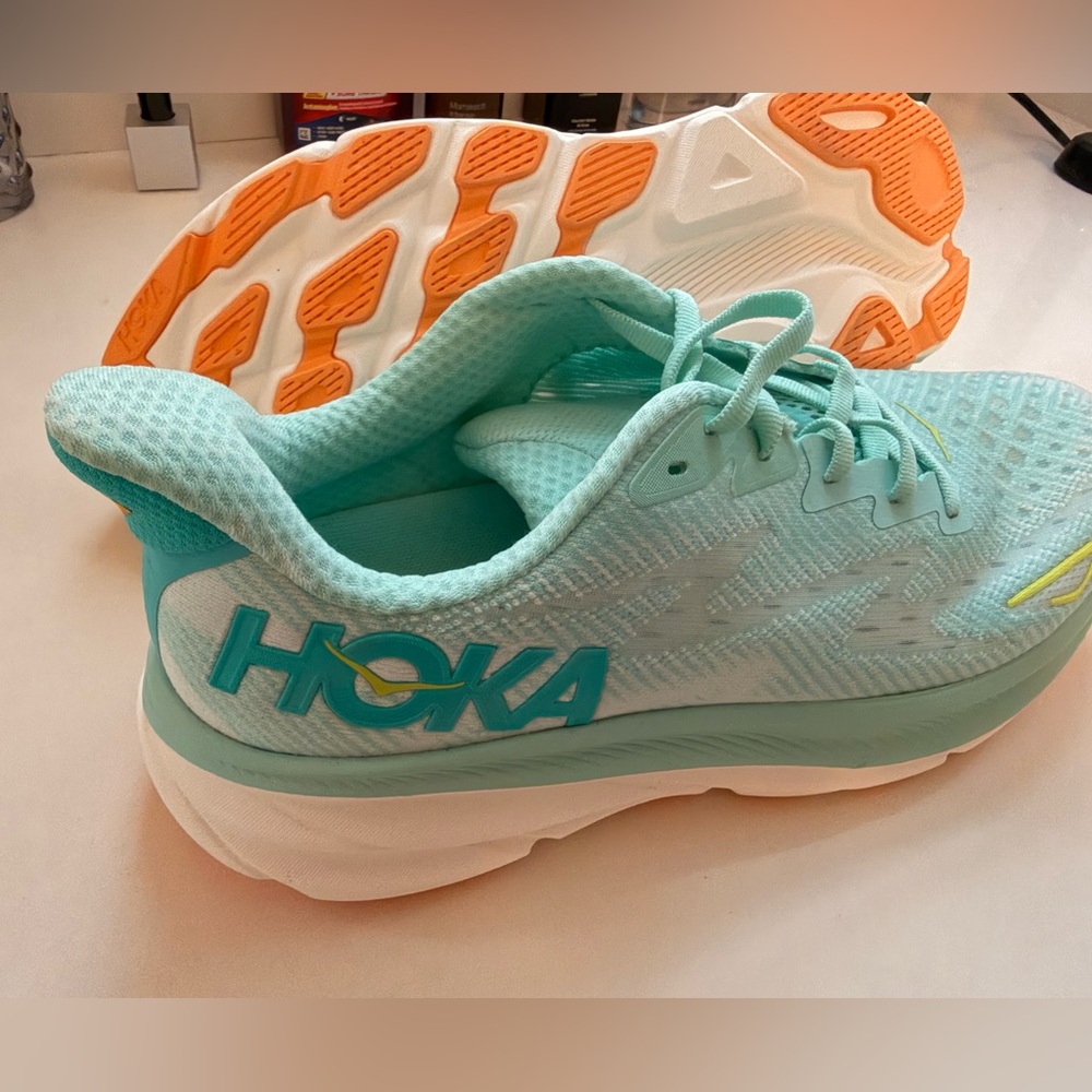 Hoka One One Mint Green Athletic Shoes - Picture 5 of 6